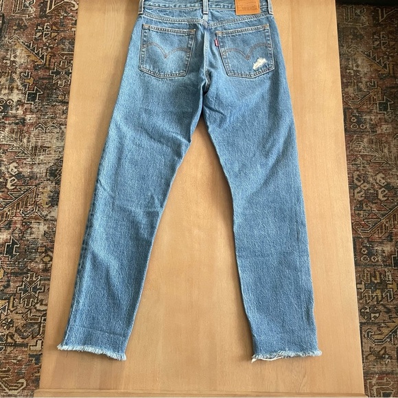Women’s Levi’s Wedgie Blue Straight Leg Jeans - Picture 6 of 9